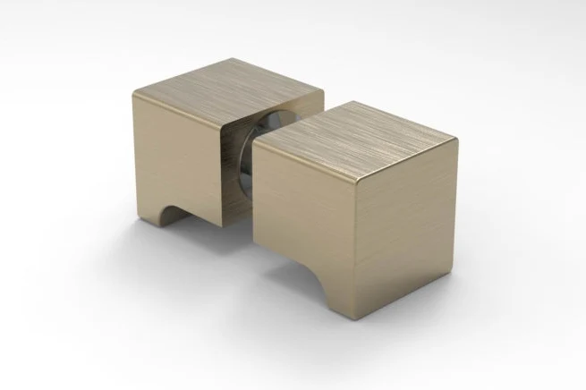 Dusch-Türgriff – eckig 32×32 mm Messing, 6–12 mm Glas, 11 Oberflächen, Art.Nr. SDK300