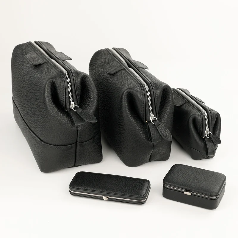 Leder Kulturtasche Mousetrap L