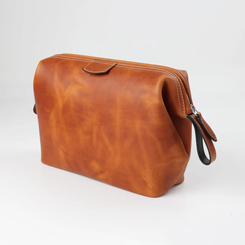 Leder Kulturtasche Mousetrap L