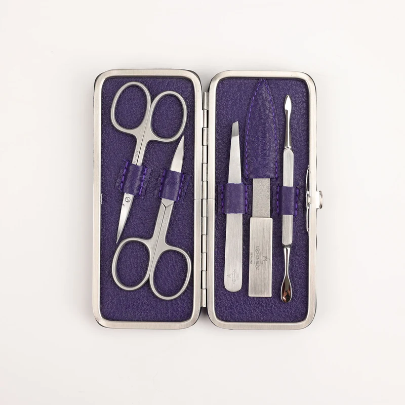 Leder Maniküre Etui Frame L - 5-Teilig
