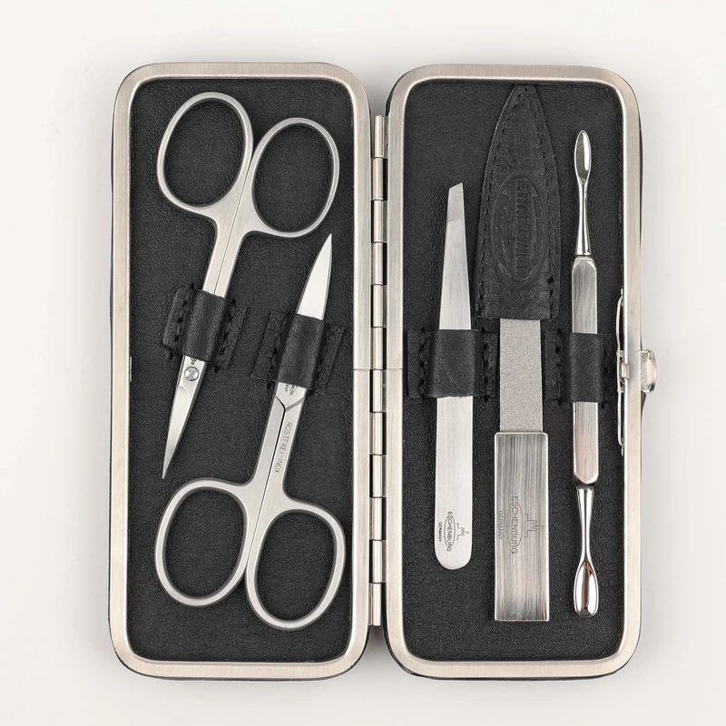 Leder Maniküre Etui Frame L - 5-Teilig