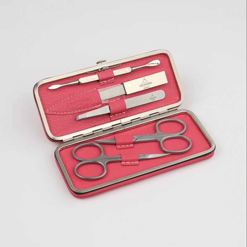 Leder Maniküre Etui Frame L - 5-Teilig
