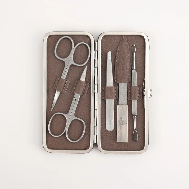 Leder Maniküre Etui Frame L - 5-Teilig