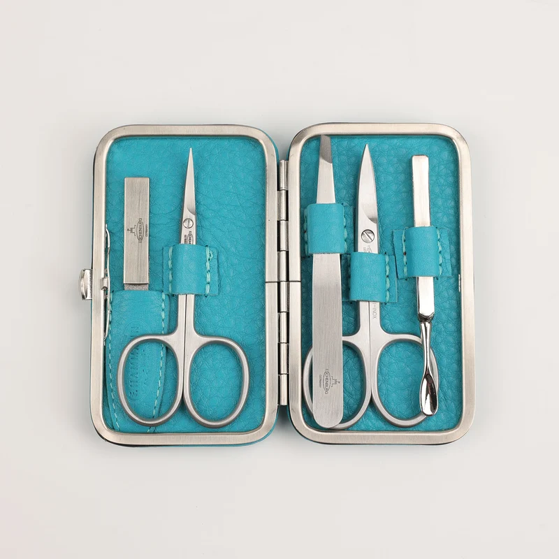 Leder Maniküre Etui Frame M - 5-Teilig
