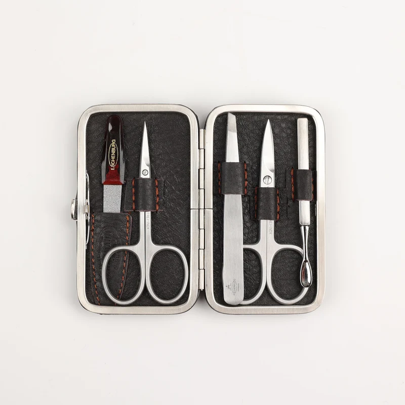 Leder Maniküre Etui Frame M - 5-Teilig