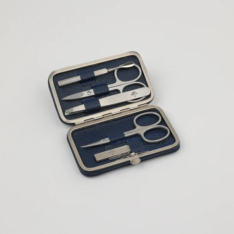 Leder Maniküre Etui Frame M - 5-Teilig