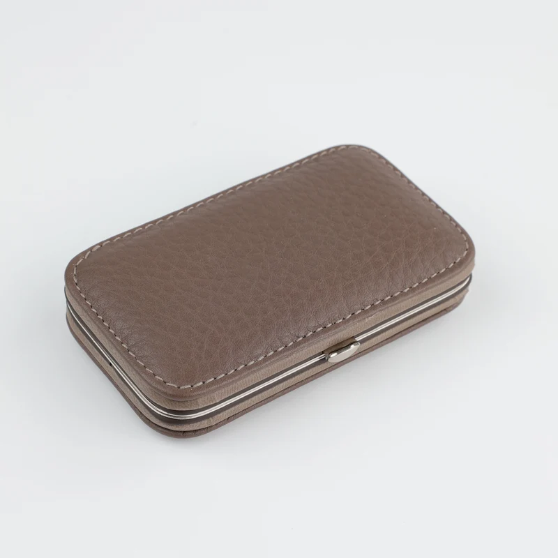 Leder Maniküre Etui Frame M - 5-Teilig