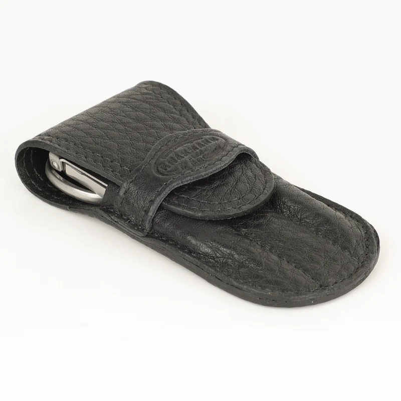 Leder Maniküre Etui Flap - 4-Teilig INOX