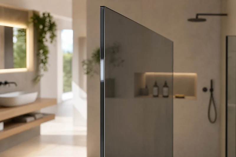 Parsol Grau Rauchglas für Duschtrennwände, ESG nach Maß