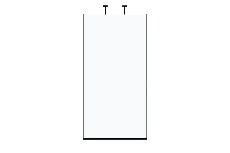 Kristhal Glasdusche nach Maß: Freistehende Walk-in Glaswand, Art.Nr. GDM302