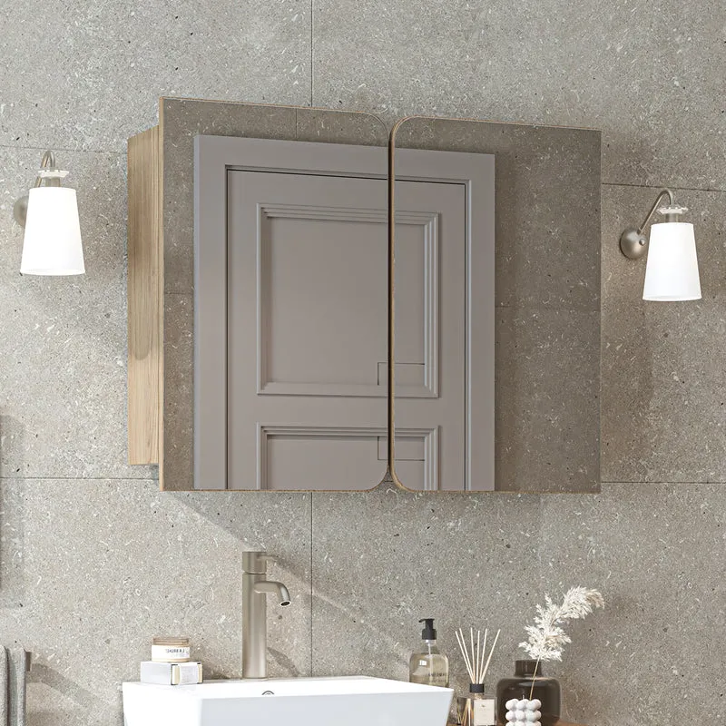 Roomart 3-teiliges Badmöbel-Set LYCIA, 49 cm, Waschtisch mit Spiegelschrank, in 4 Farben