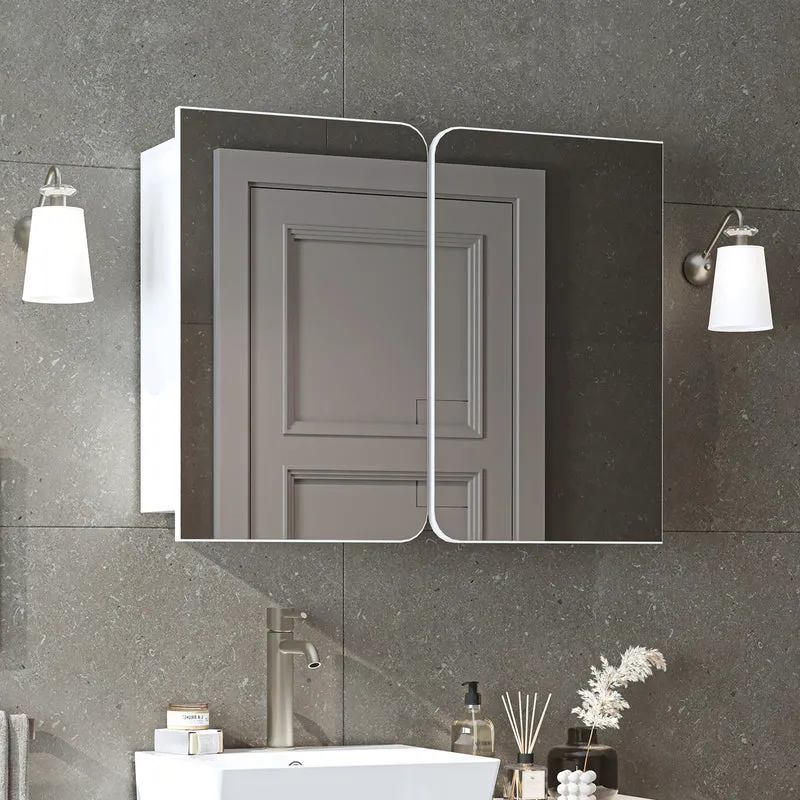 Roomart 4-teiliges Badmöbel-Set LYCIA, 49 cm, Waschtisch, Spiegelschrank und Hochschrank, in 4 Farben