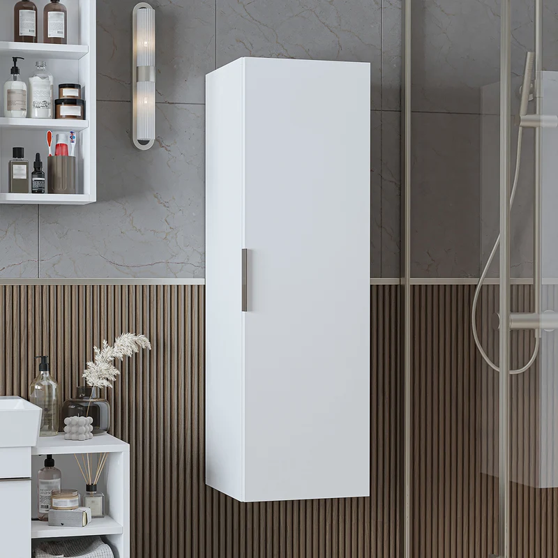 Roomart 4-teiliges Badmöbel-Set LYCIA, 49 cm, Waschtisch, Spiegelschrank und Hochschrank, in 4 Farben