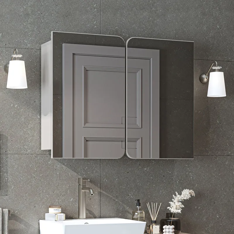 Roomart 4-teiliges Badmöbel-Set LYCIA, 49 cm, Waschtisch, Spiegelschrank und Hochschrank, in 4 Farben
