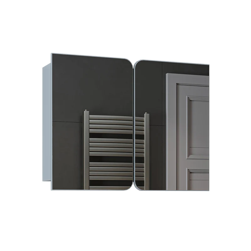 Roomart 4-teiliges Badmöbel-Set LYCIA, 49 cm, Waschtisch, Spiegelschrank und Hochschrank, in 4 Farben