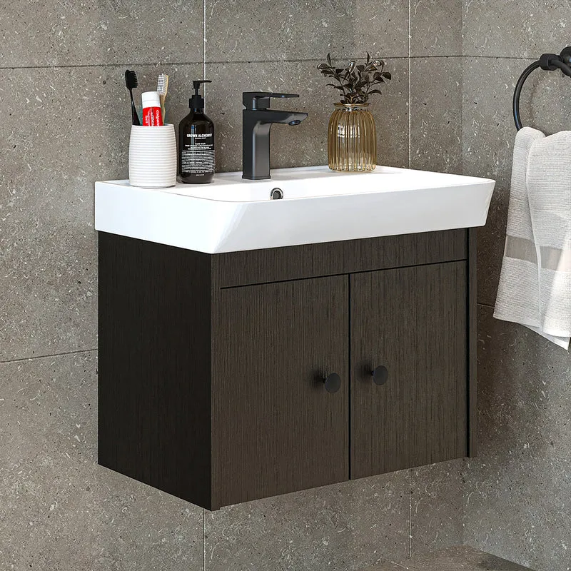 Roomart Badmöbel-Set ADA, 60 cm, mit Keramik-Waschbecken, in 6 Farben