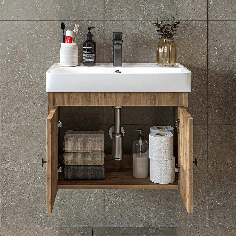 Roomart Badmöbel-Set ADA, 60 cm, mit Keramik-Waschbecken, in 6 Farben