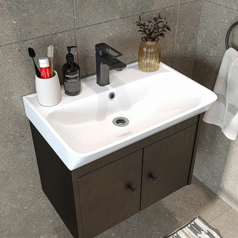 Roomart Badmöbel-Set ADA, 60 cm, mit Keramik-Waschbecken, in 6 Farben