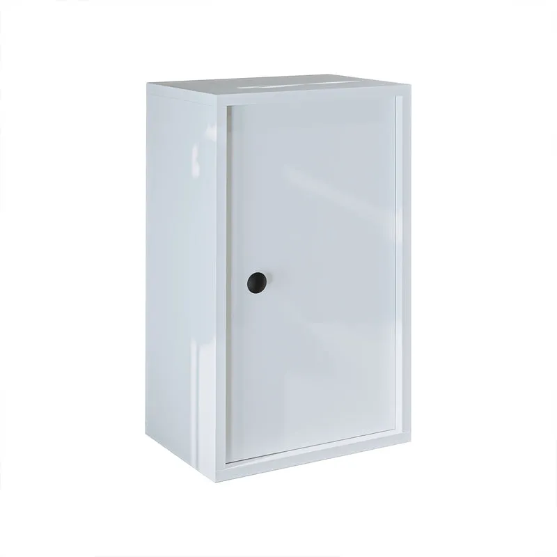 Roomart GUSTO Hochschrank 35 cm – Bad-Hängeschrank mit Soft-Close – Moderner Badezimmerschrank mit Stauraum – Weiß oder Eiche