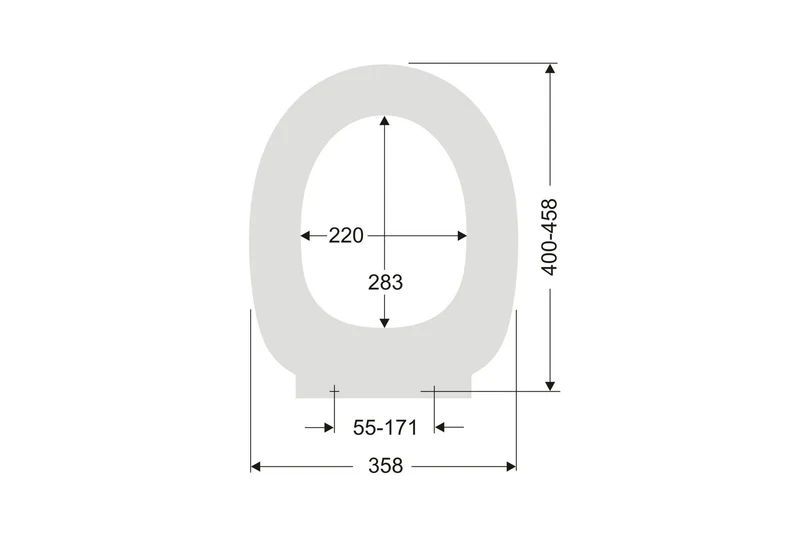 FORMAT Basic 2.1 WC-Sitz mit Deckel, Edelstahl-Scharniere, Duroplast weiß, Art.Nr. 268562