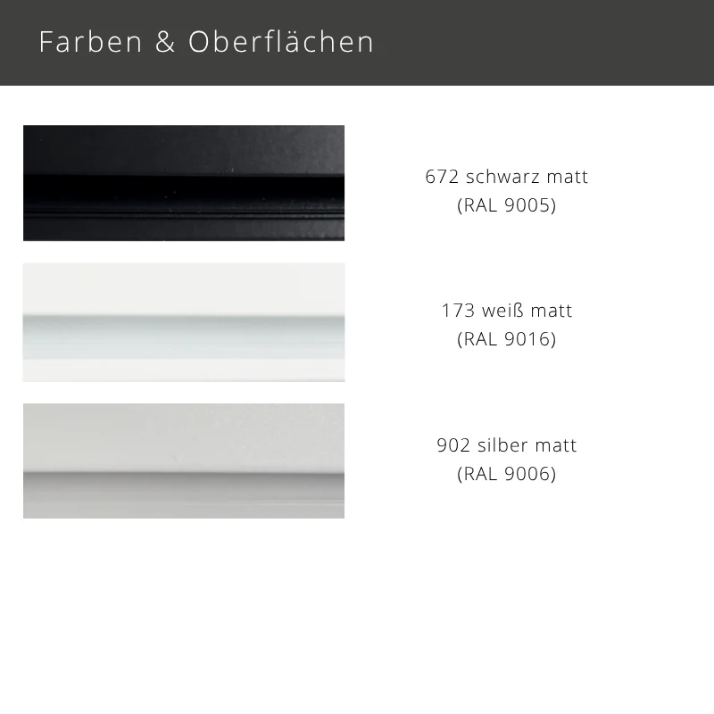 MHZ 01-2384 – schmale 2-läufige Aluminium Gardinenschiene flach zur Deckenmontage