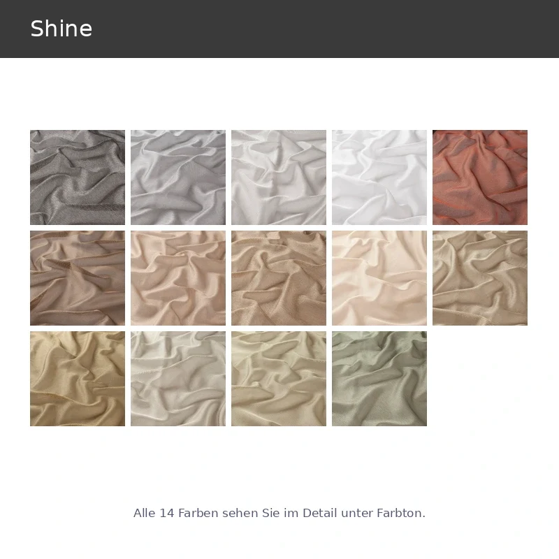 Shine – transparenter edler Marquisette-Vorhang nach Maß mit dezentem Metallic Effekt