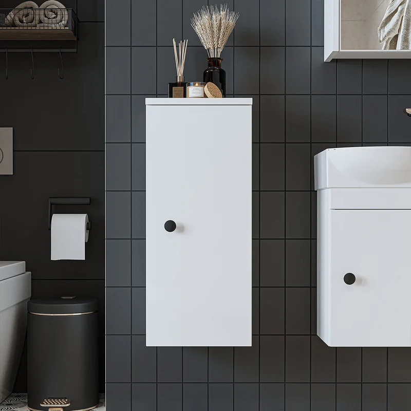 Roomart Badschrank PUNTO, 70 cm, wandhängend mit Soft-Close-Tür, in 4 Farben