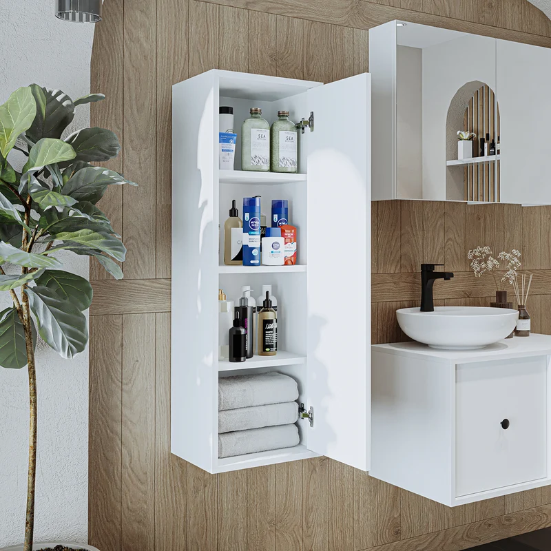 Roomart Badschrank GUSTO, 110 cm, wandhängend mit Soft-Close-Tür, in 2 Farben