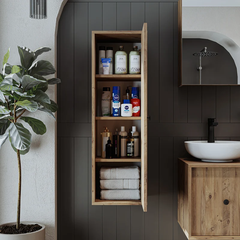 Roomart Badschrank GUSTO, 110 cm, wandhängend mit Soft-Close-Tür, in 2 Farben