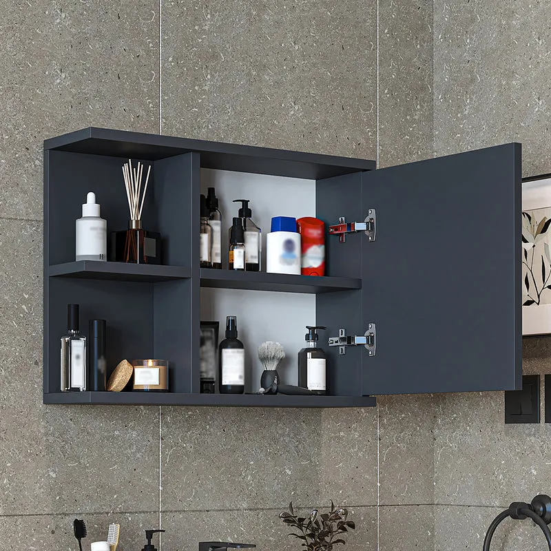 Roomart Spiegelschrank ADA, 60 cm, mit offenem Regal und Soft-Close-Tür, in 4 Farben