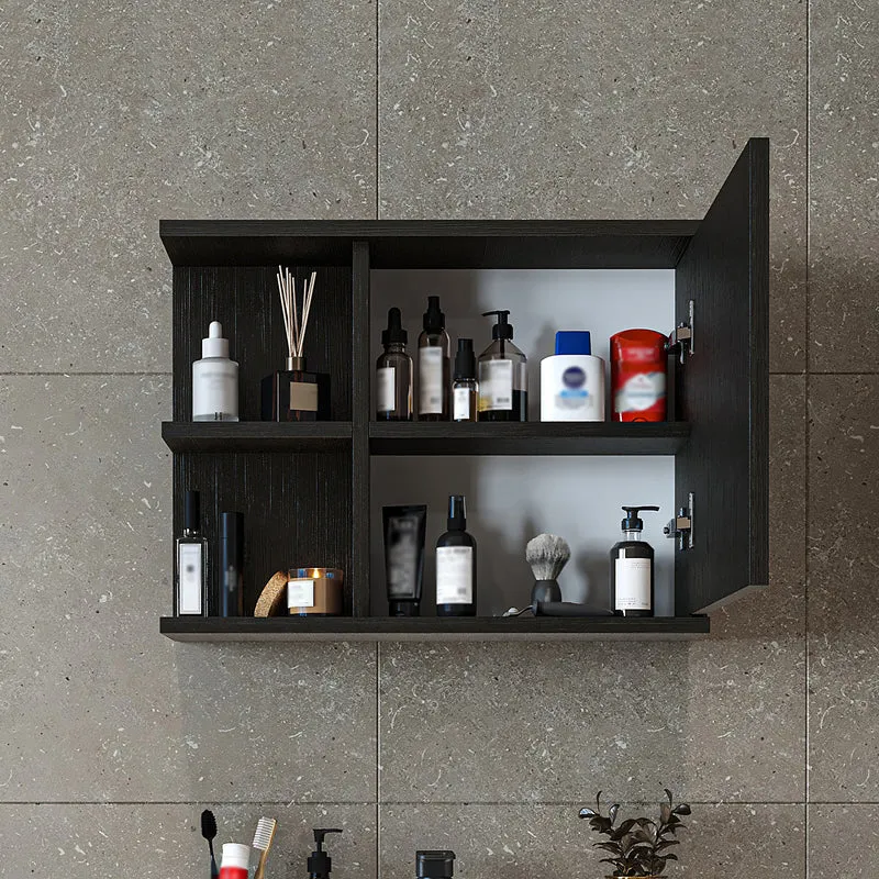 Roomart Spiegelschrank ADA, 60 cm, mit offenem Regal und Soft-Close-Tür, in 4 Farben