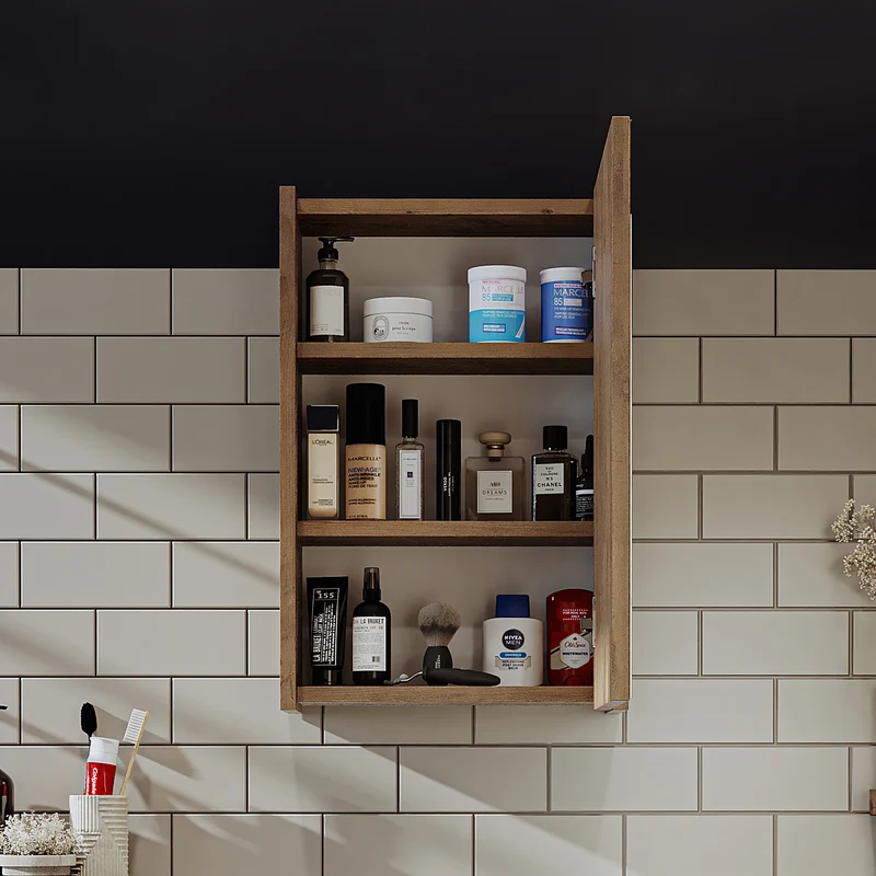 Roomart Badezimmer Spiegelschrank PUNTO, 40 cm, mit Soft-Close-Tür, in 2 Farben