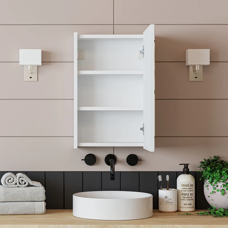 Roomart Badezimmer Spiegelschrank PUNTO, 40 cm, mit Soft-Close-Tür, in 2 Farben