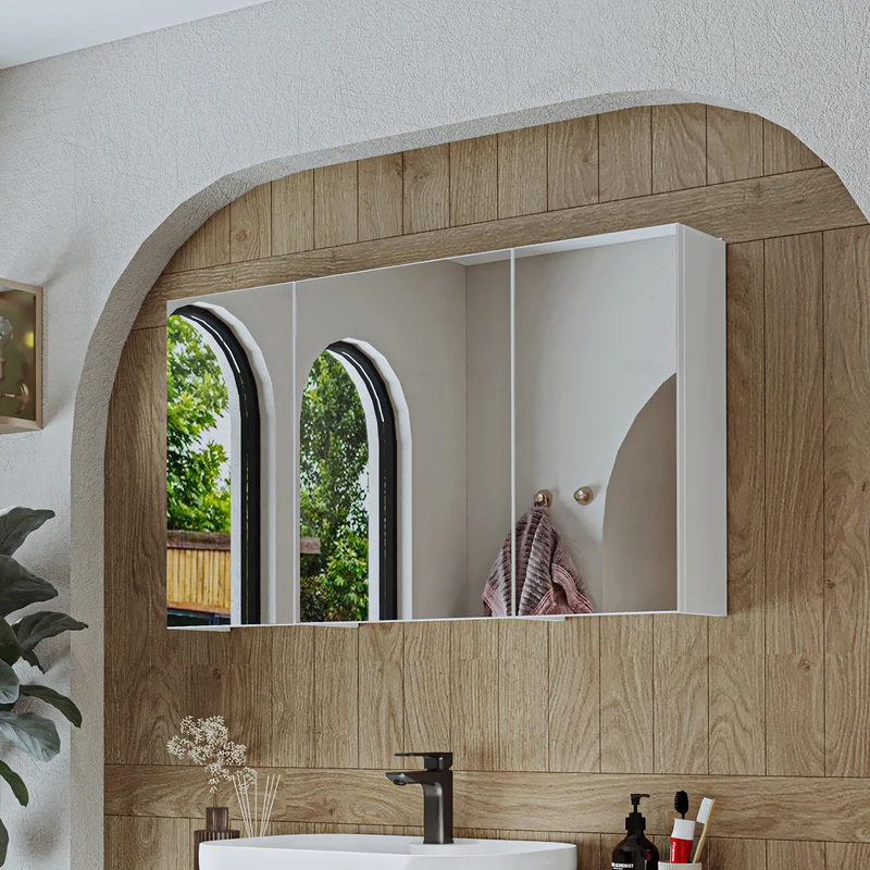 Roomart Badezimmer Spiegelschrank GUSTO, 75, 90 oder 105 cm, mit Soft-Close, in 2 Farben