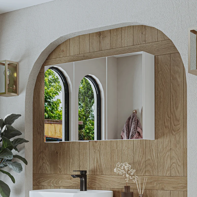 Roomart Badezimmer Spiegelschrank GUSTO, 75, 90 oder 105 cm, mit Soft-Close, in 2 Farben
