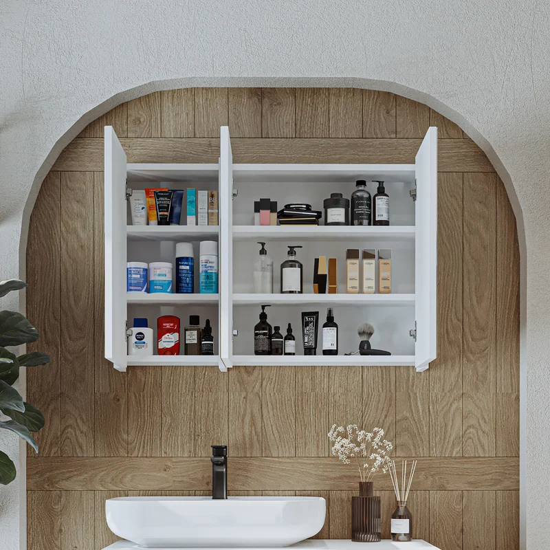 Roomart Badezimmer Spiegelschrank GUSTO, 75, 90 oder 105 cm, mit Soft-Close, in 2 Farben
