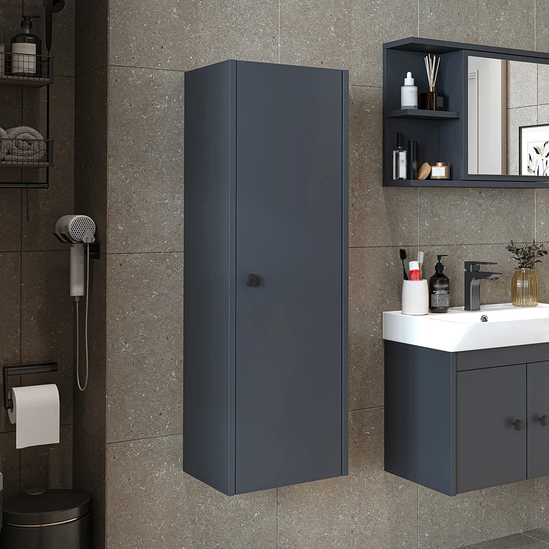 Roomart 4-teiliges Badmöbel-Set ADA, 60 cm, mit Waschbecken und Hochschrank, in 5 Farben
