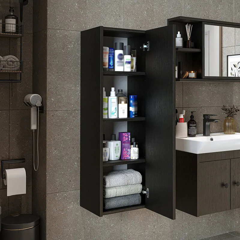 Roomart 4-teiliges Badmöbel-Set ADA, 60 cm, mit Waschbecken und Hochschrank, in 5 Farben