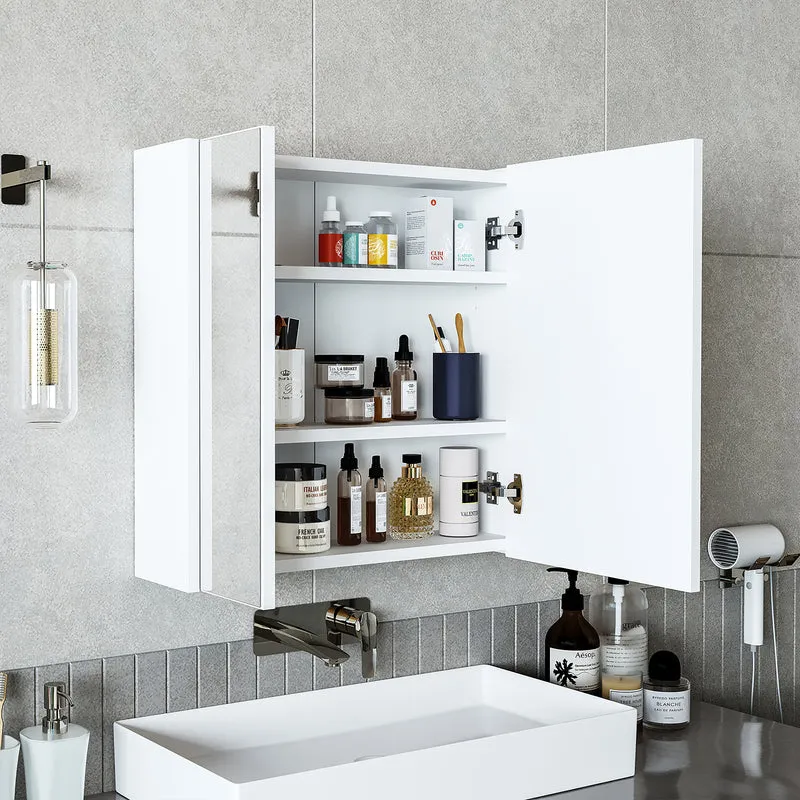 Roomart 3-teiliges Badmöbel-Set MELONA-S2, 65 cm, ohne Becken, mit Spiegel- und Hochschrank, in 4 Farben