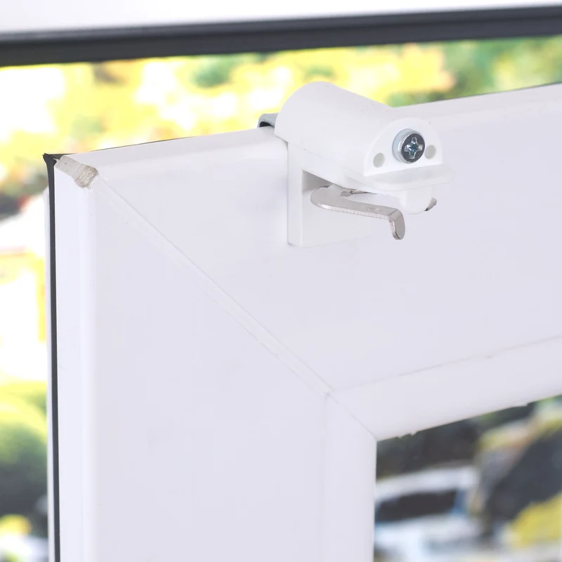 ourdeco® Metallklemmträger für Alu-Jalousie | weiß