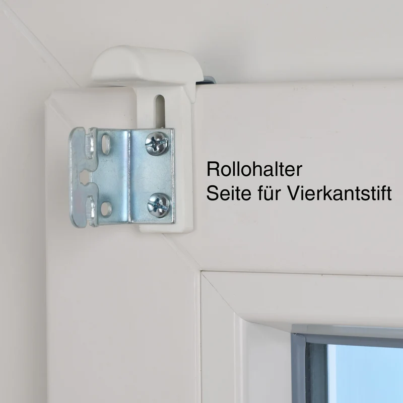 ourdeco® Metall Klemmträger für Seitenzugrollo | Set 4 Stück | weiß