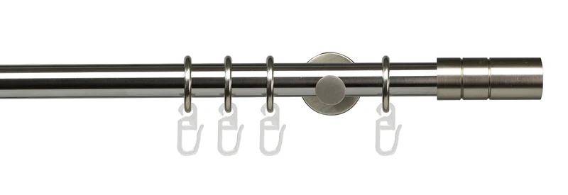GARDINIA Gardinenstangen Komplettset Ø 20 mm in verschiedenen Designs, Farben und Längen