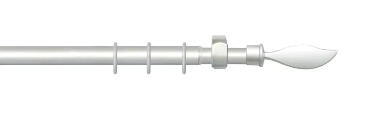 GARDINIA Gardinenstangen-Set ausziehbar 130 - 240 cm, Komplettstilgarnitur ø 16/13 mm inkl. Befestigungsmaterial, verschiedene Stile und Farben, Metall