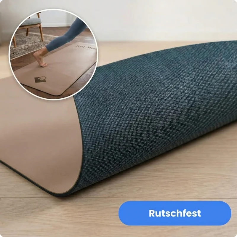 Yogamatte - PUREFLOW PRO | Naturkautschuk & PU-Leder | 4,5 mm