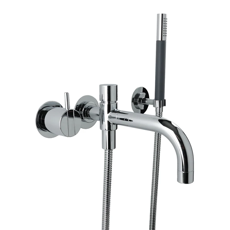 Vola Badewannenarmatur mit Handbrause 2141DT8