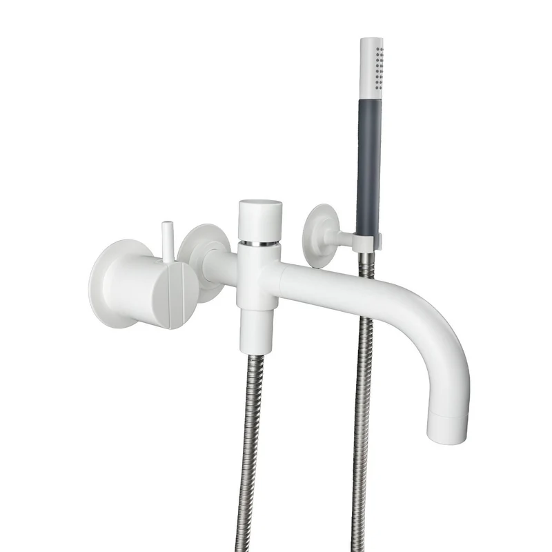 Vola Badewannenarmatur mit Handbrause 2141DT8