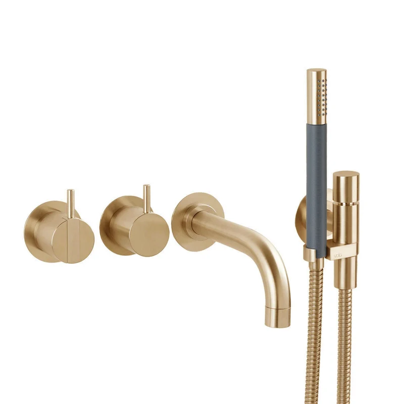 Vola Badewannenarmatur mit Handbrause 2411C-071