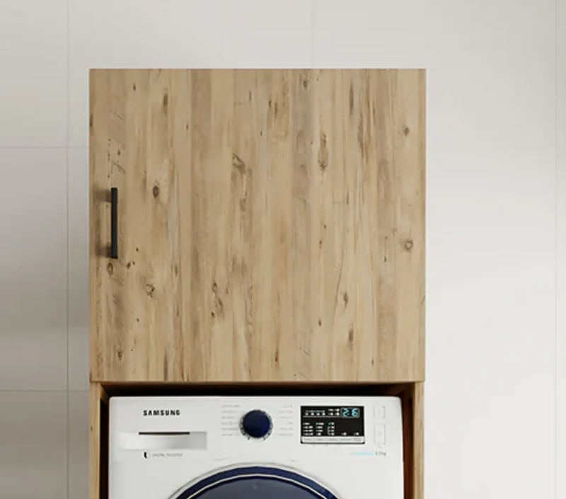Roomart Aufsatzschrank B1, 67 cm, Oberschrank mit Drehtür, in 3 Farben