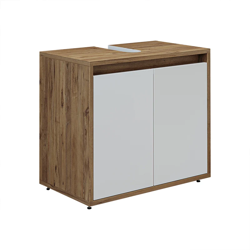Roomart Badezimmer Unterschrank, 65 cm, ohne Waschbecken, mit 2 Türen, in 4 Farben