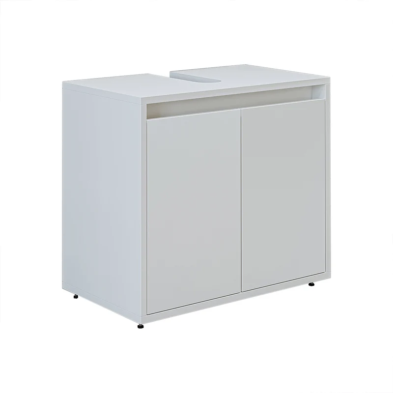 Roomart Badezimmer Unterschrank, 65 cm, ohne Waschbecken, mit 2 Türen, in 4 Farben